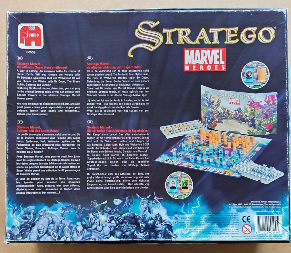Stratego Marvel Heroes - Strategisch bordspel, Een of twee spelers, Ophalen of Verzenden, Gebruikt, Jumbo