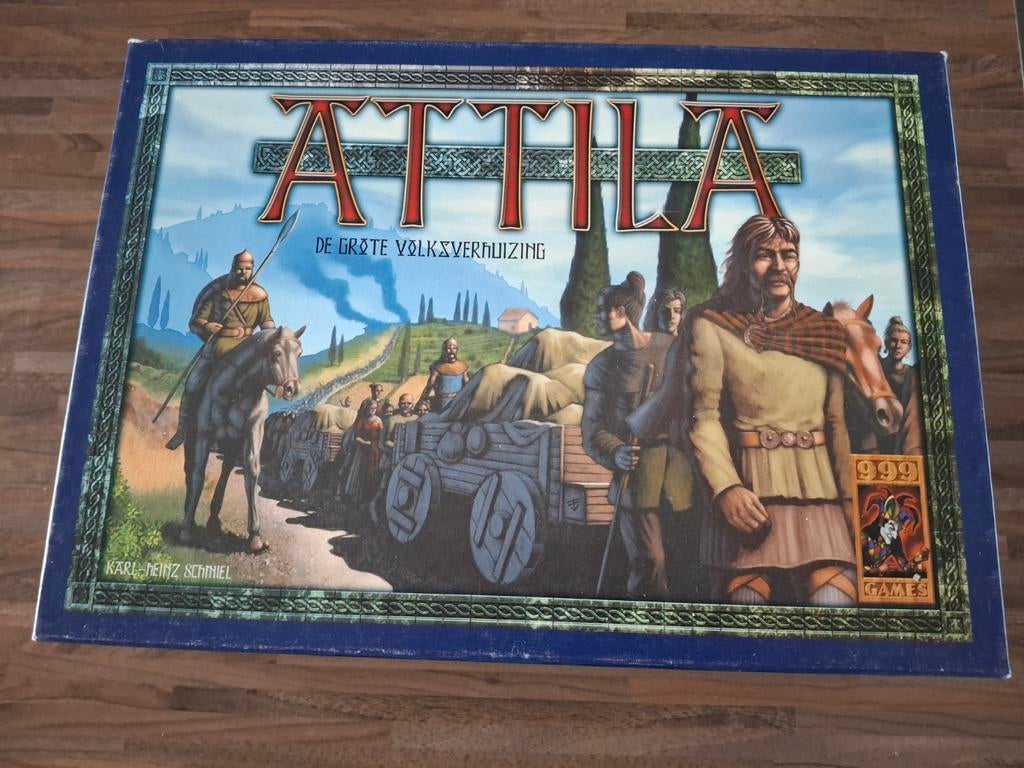 Attila: De Grote Volksverhuizing Bordspel, Vijf spelers of meer, Ophalen of Verzenden, Gebruikt, Queen Games