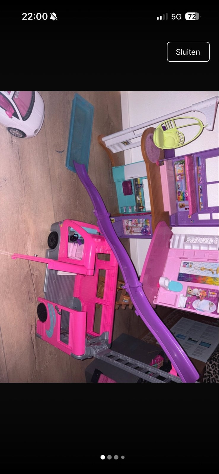 Barbie Droomhuis, Camper, Auto & Accessoires - Complete Set, Ophalen, Gebruikt, Barbie
