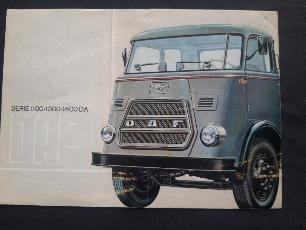 folder DAF 1100-1300-1600 DA '65 Nederlands, Ophalen of Verzenden, Zo goed als nieuw, Overige merken, DAF Trucks