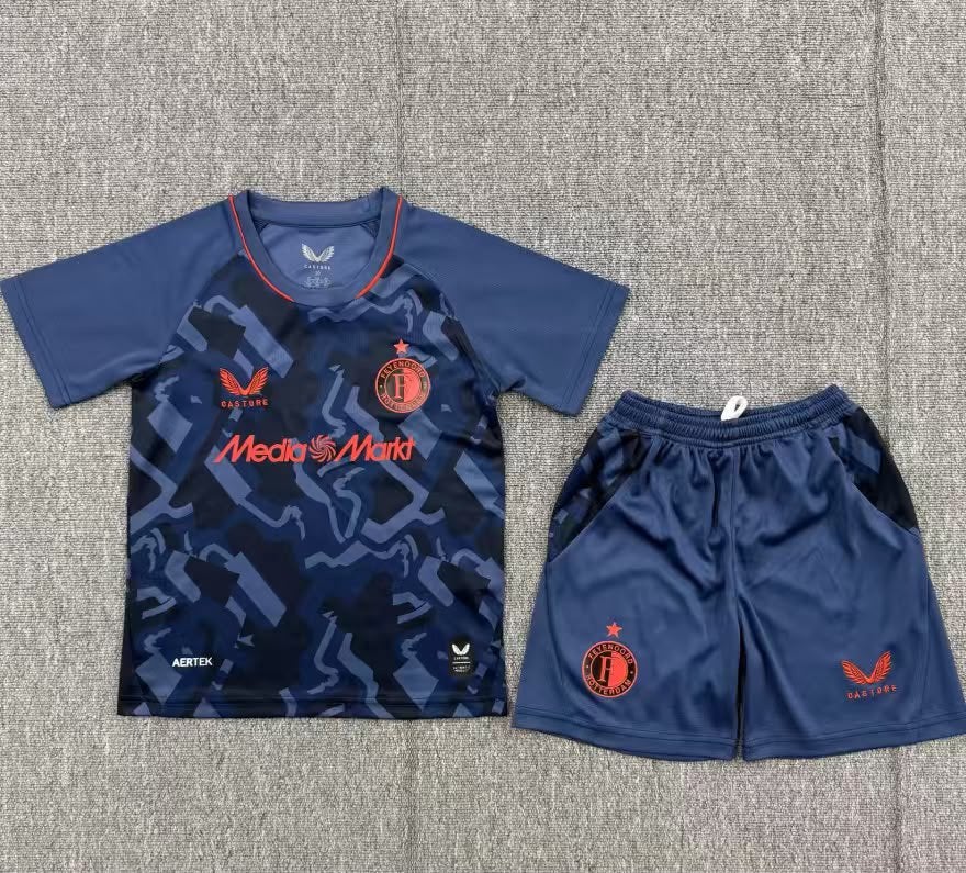 Feyenoord Trainingsset - Shirt en Broekje, Blauw, Overige maten, Ophalen of Verzenden, Zo goed als nieuw