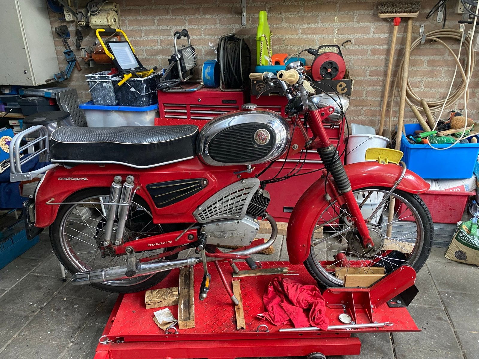 Batavus Combisport 1965/1966 - Geheel opgeknapt!, Ophalen, Gebruikt, Maximaal 45 km/u, 49 cc