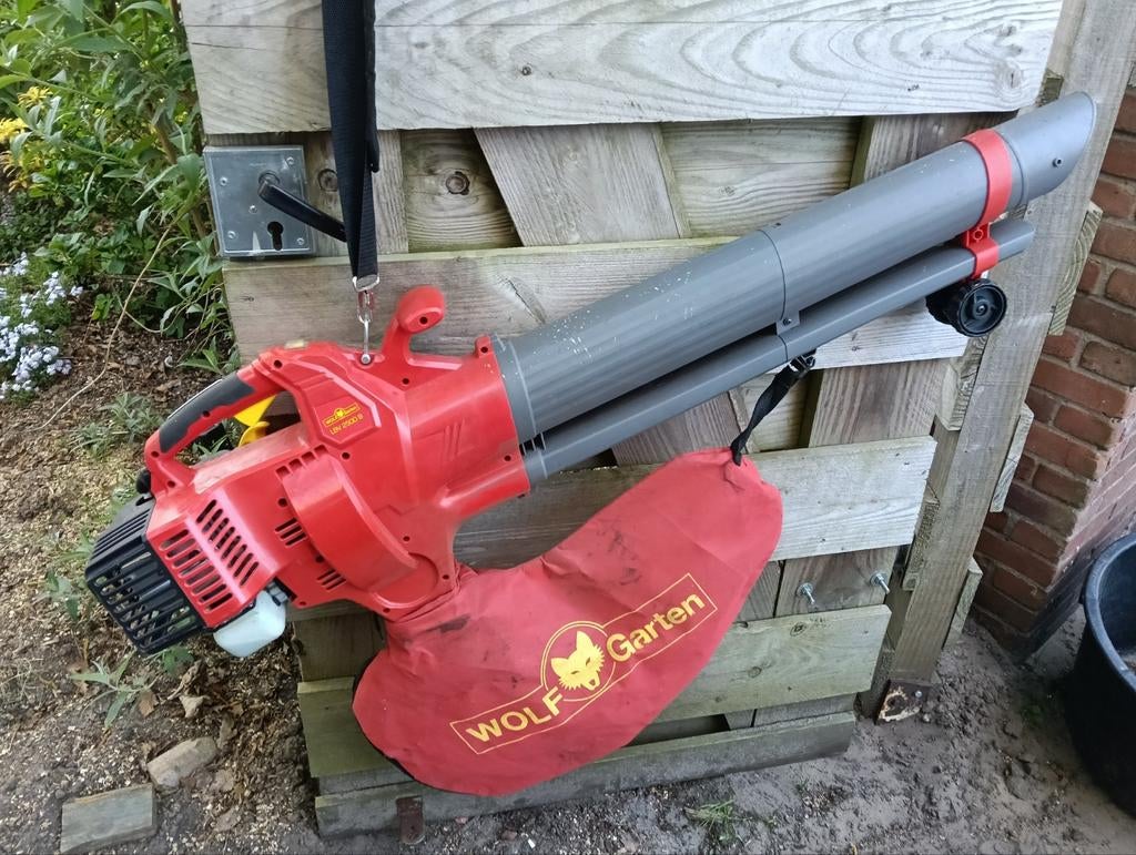 Bladblazer (bladzuiger), Tuin en Terras, Bladblazers, Benzine, Gebruikt, Met opvangzak, Handgedragen