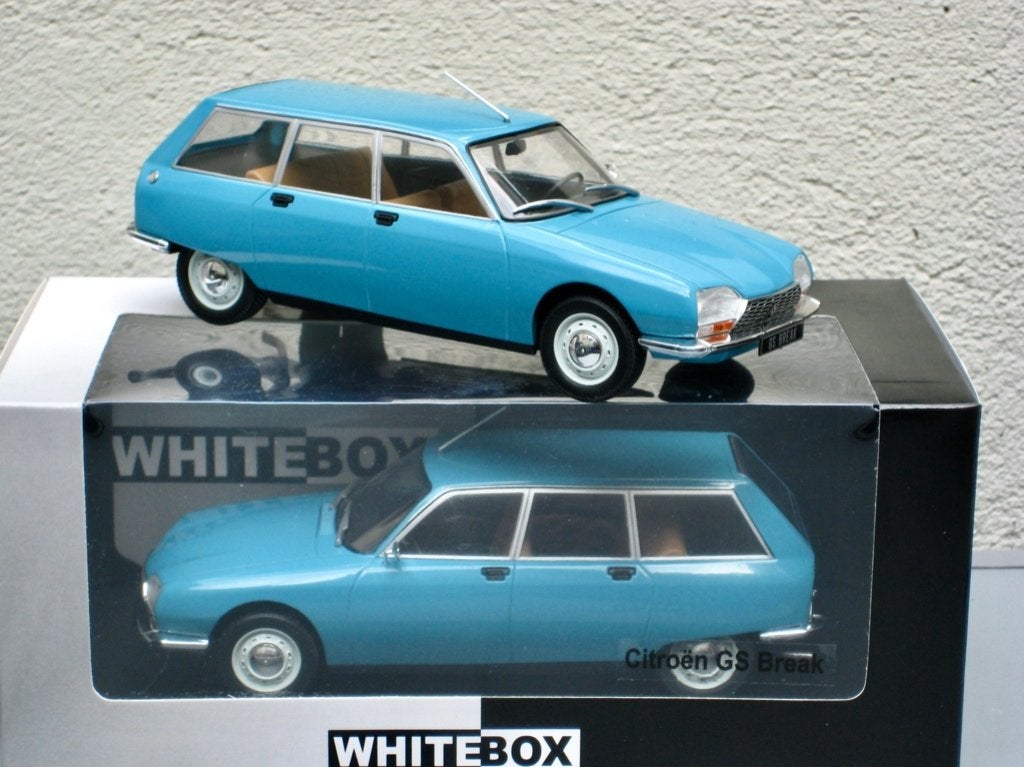 Citroen GS Break lichtblauw Whitebox 1:24, Ophalen of Verzenden, Nieuw, Auto, Overige merken