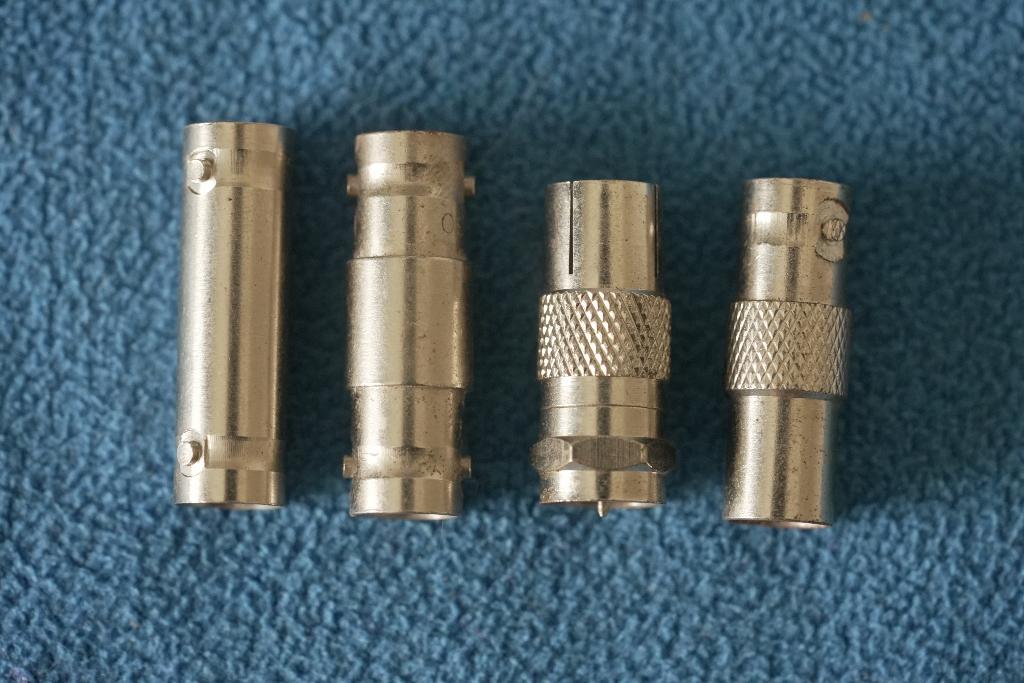 4 x BNC connectoren, Ophalen of Verzenden, Gebruikt, Minder dan 2 meter, Coaxiale kabel