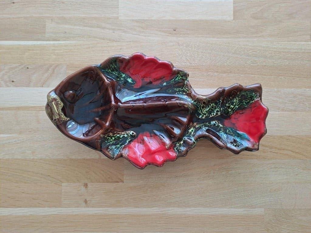 Vintage Vallauris schaal Frankrijk 36 cm, Antiek en Kunst, Ophalen of Verzenden