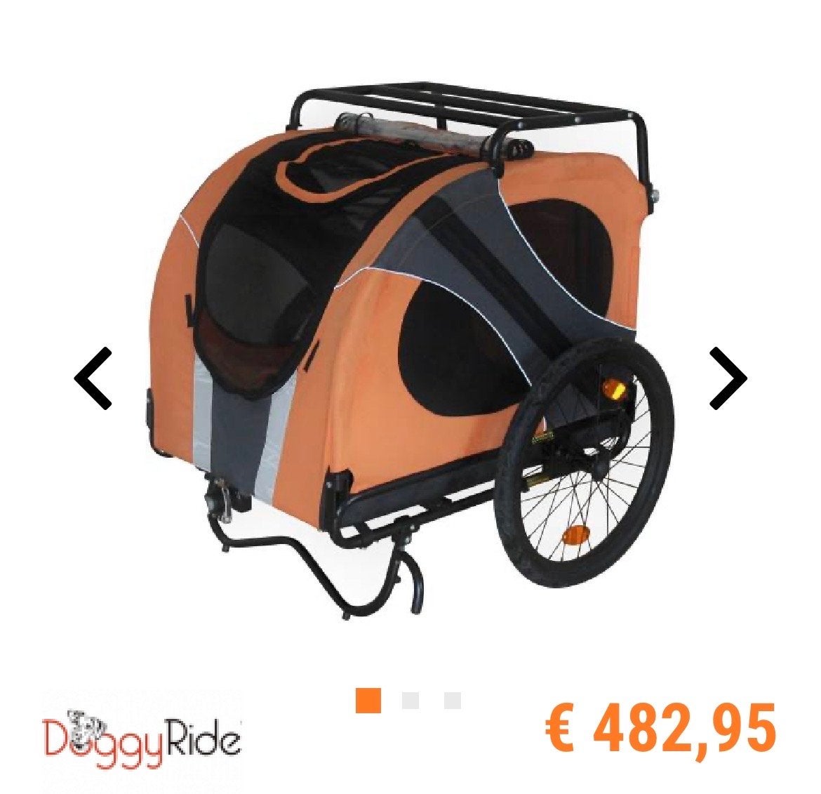Doggy Ride Novel 15 Hondenfietskar met Imperiaal, Ophalen of Verzenden, Gebruikt, Hondenkar