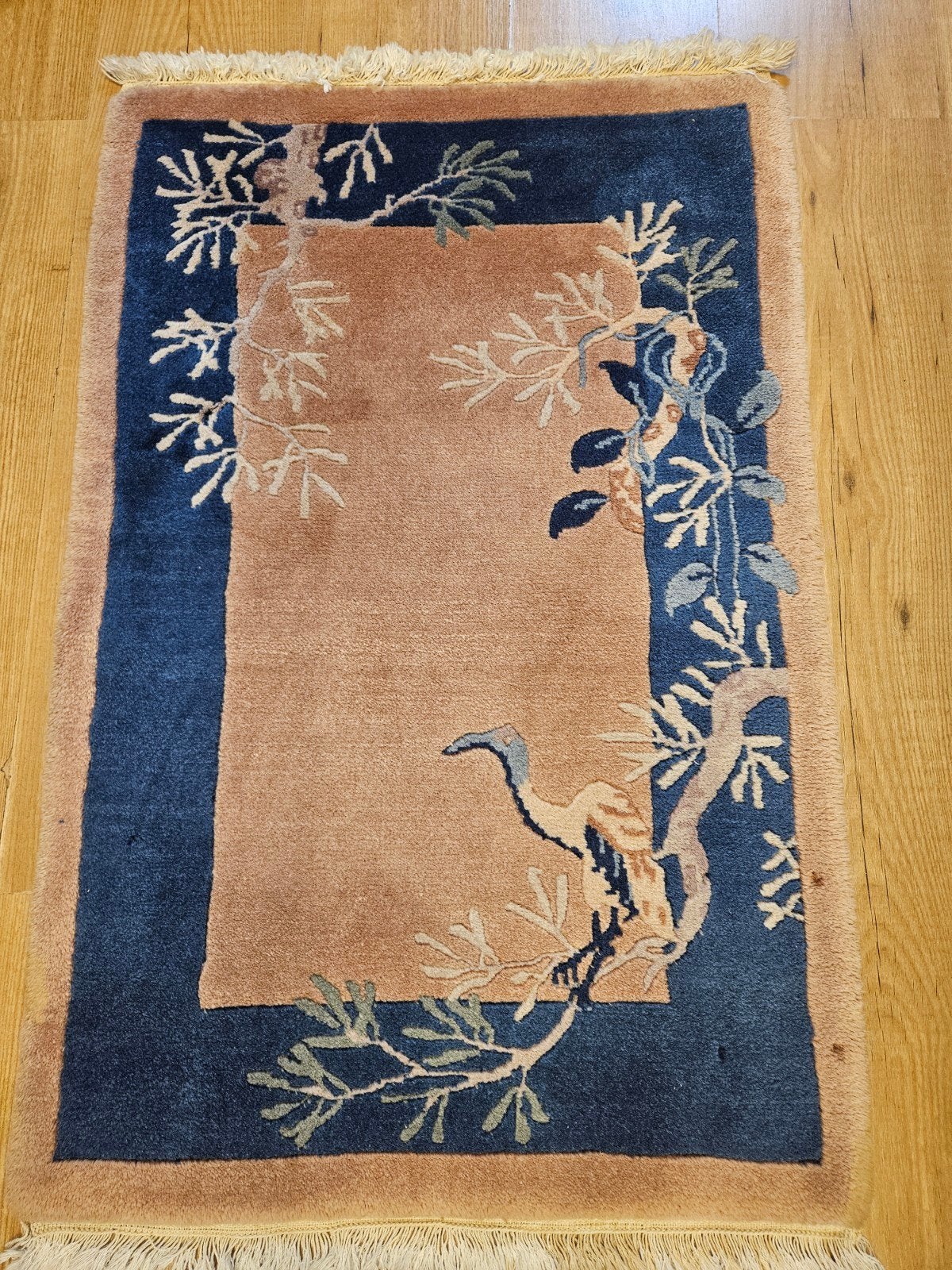 handgeknoopt oosters tapijt china 95x62, Huis en Inrichting, Stoffering | Tapijten en Kleden, Info@SlatsAntiek.nl, 50 tot 100 cm
