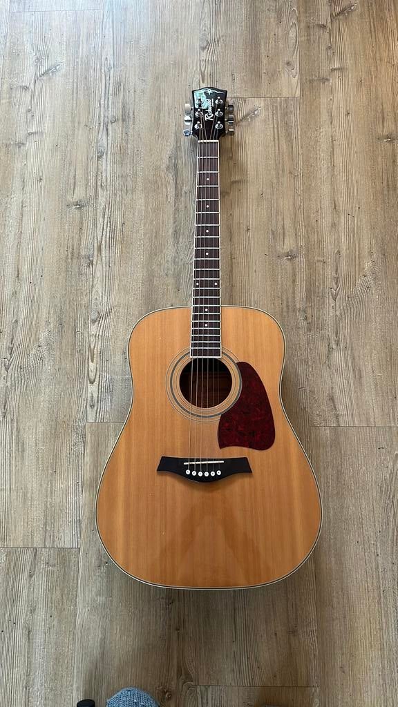 Gitaar Richwood RD17 met accessoires, Muziek en Instrumenten, Snaarinstrumenten | Gitaren | Akoestisch, Ophalen, Zo goed als nieuw