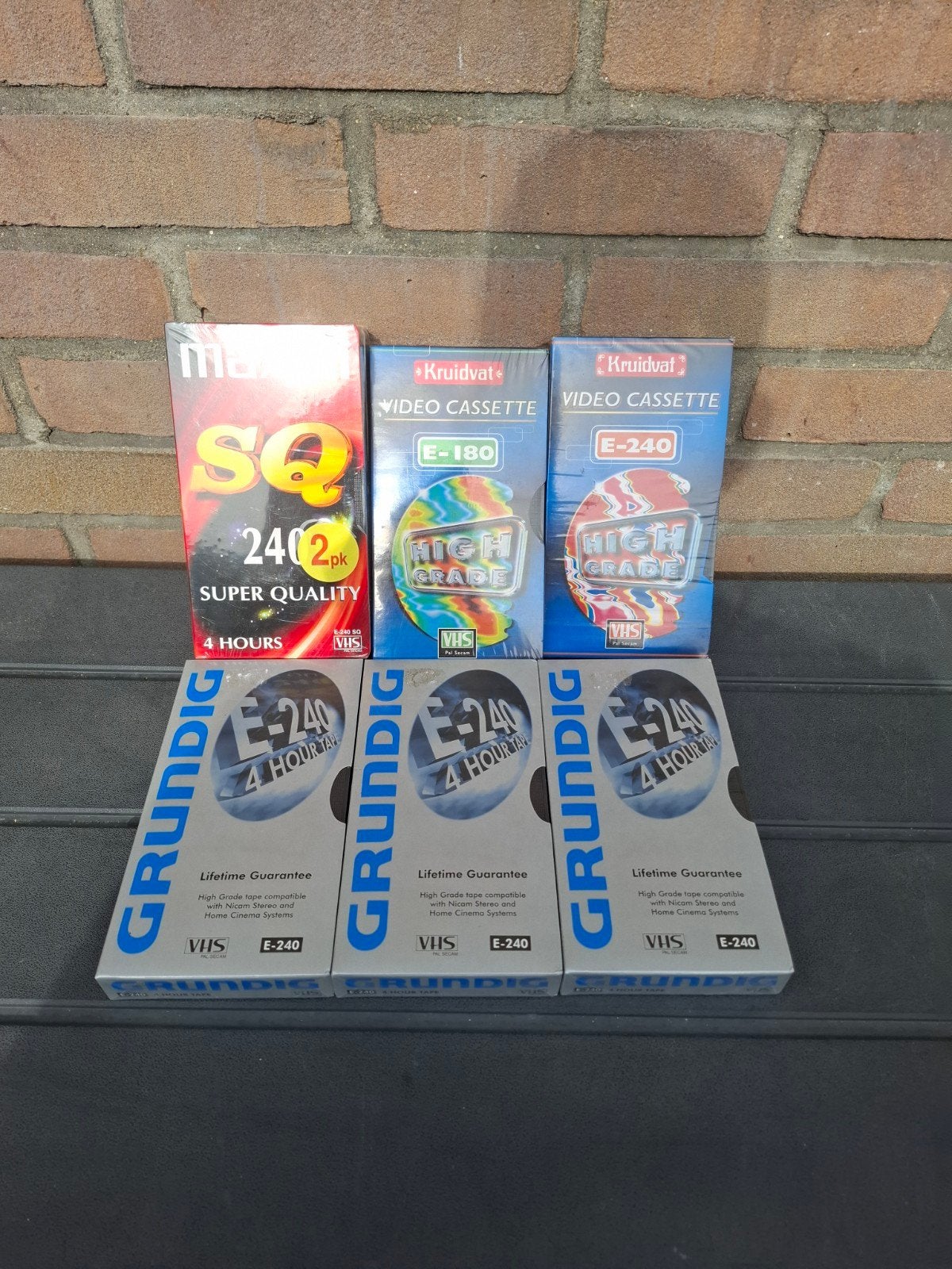 Nieuw gesealde videobanden kruidvat maxell grundig, Ophalen of Verzenden