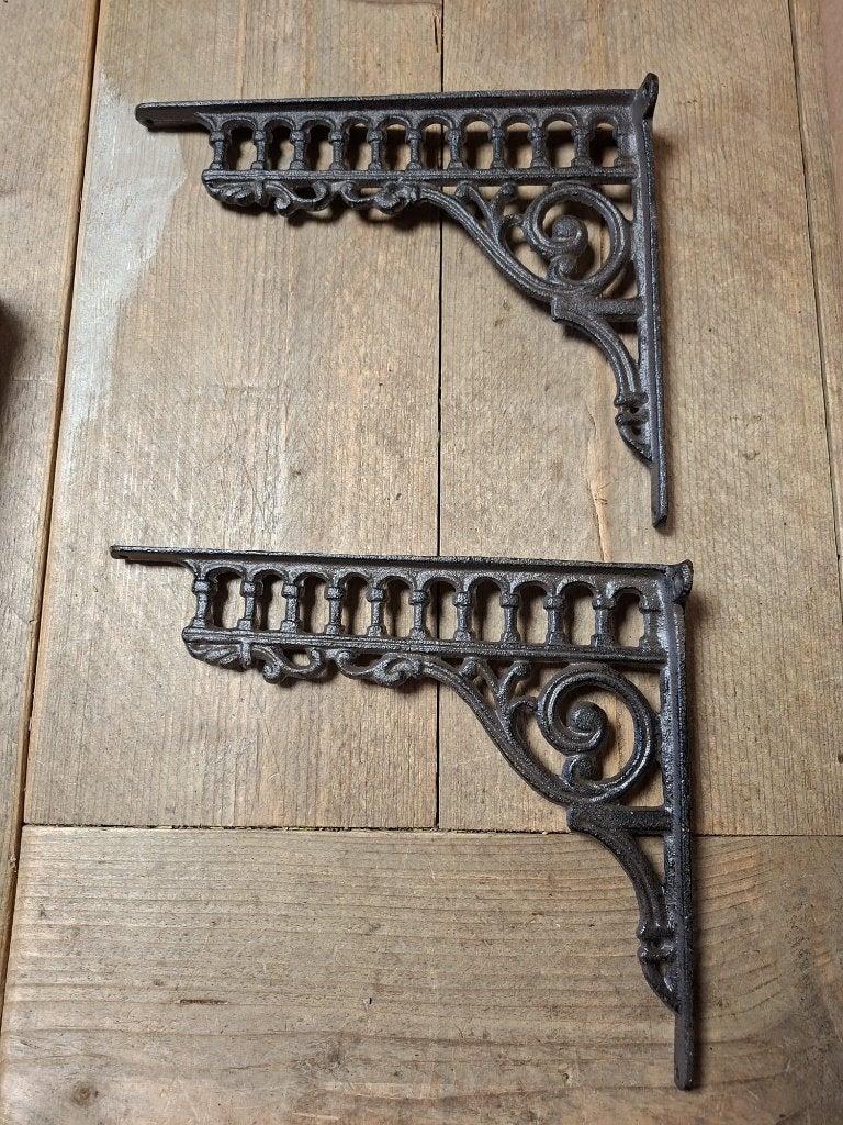 plankdrager gietijzer 2 stuks, Huis en Inrichting, Woonaccessoires | Wandplanken en Boekenplanken, Ophalen of Verzenden, Nieuw