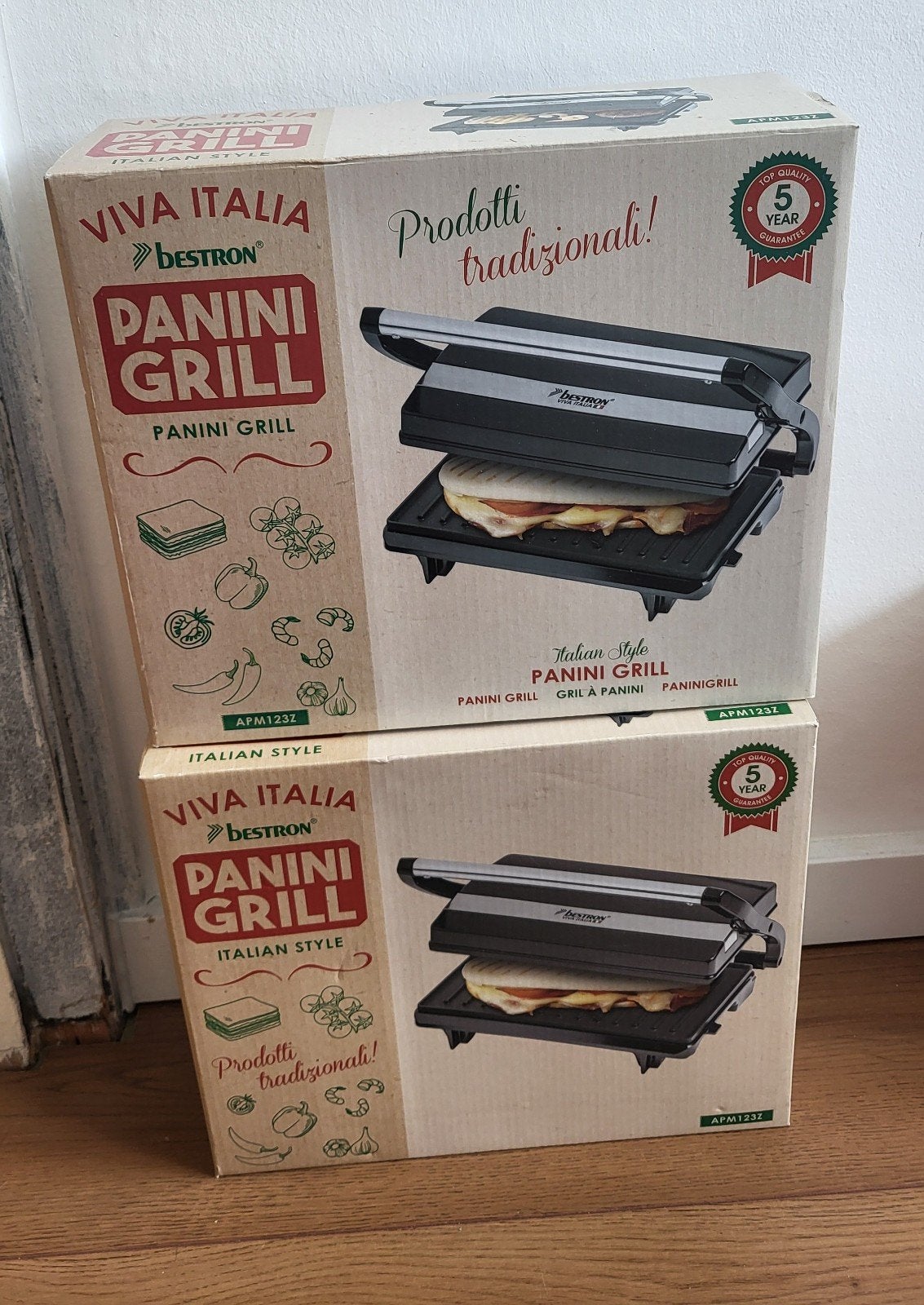 2x Panini grill helemaal nieuw, Ophalen, Nieuw