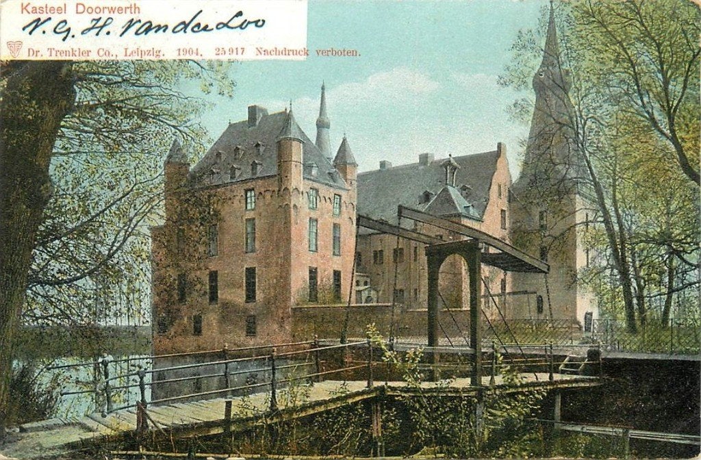 701-384-023 Doorwerth Kasteel, Verzenden, Voor 1920, Gelderland