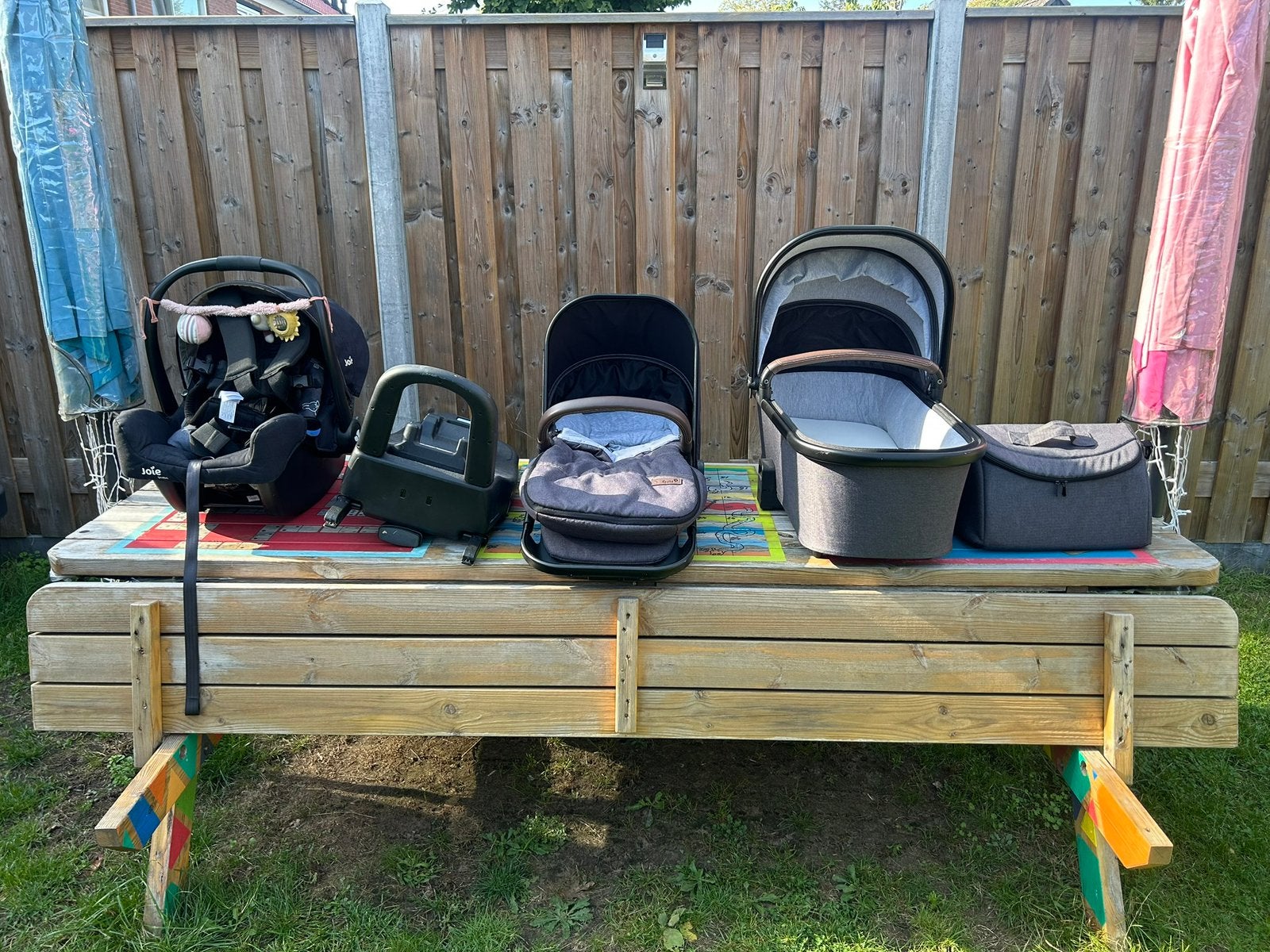 Compleet kinderwagen set met toebehoren en accessoires!, Gebruikt, Combiwagen, Met autostoeltje, Ophalen