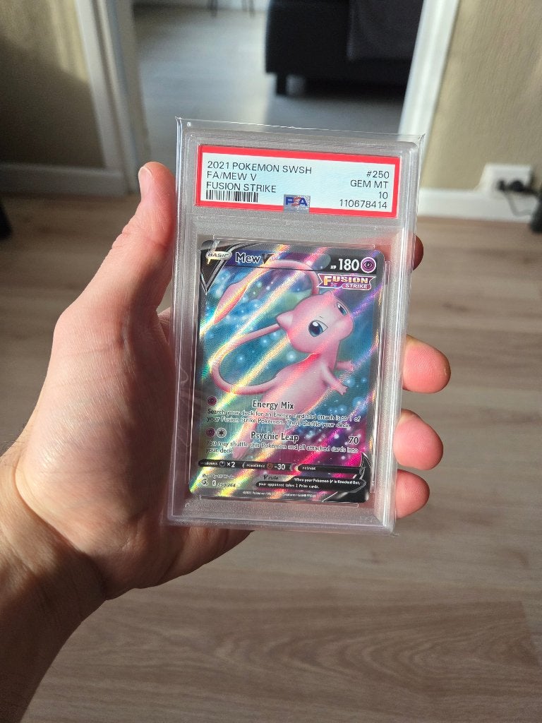 Mew v fusion strike #250 psa 10, Ophalen of Verzenden, Zo goed als nieuw, Losse kaart