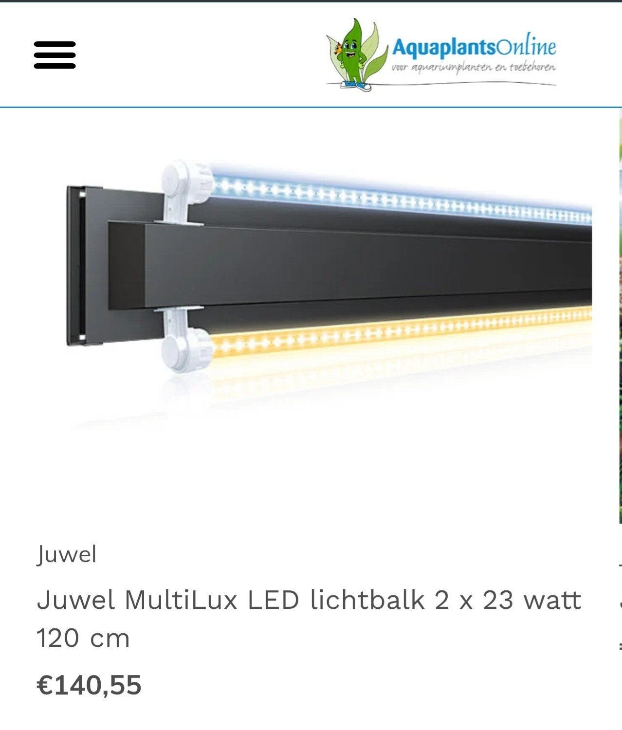 Juwel led balk. 120cm bieden vanaf 50 euro, Ophalen of Verzenden, Verlichting of Verwarming