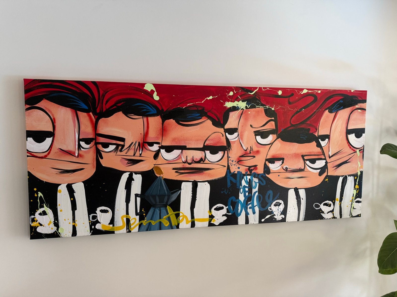 Origineel Canvas Selwyn Senatori - Inclusief Certificaat, Antiek en Kunst, Ophalen, Echtheidscertificaat, Textiel, Figuren