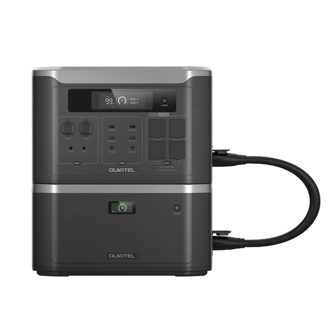 🔋 OUKITEL BP3000E + B2000L Home Backup Set – 4096Wh | 3200W, Ophalen of Verzenden, Nieuw, Oplaadbaar