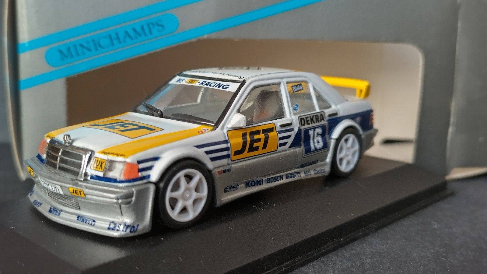Mercedes Benz 190 Evo 1 DTM Ms Jet Biela Minchamps Pol, Auto, Verzenden, ., Nieuw