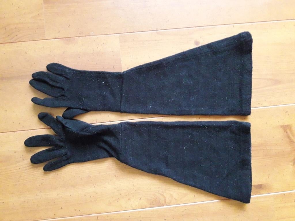 80-er jaren vintage handschoenen zwart , lang model, Kleding | Dames, Mutsen, Sjaals en Handschoenen, Ophalen of Verzenden, Zo goed als nieuw