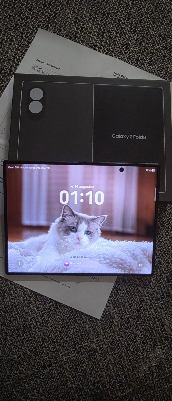 Samsung Z Fold 8 256GB Garantie Vaste prijs, Ophalen, Zwart, Zo goed als nieuw, Galaxy Z Fold