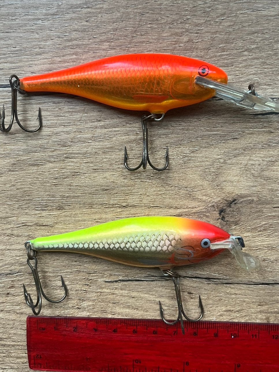 2 x Rapala Shad Rap 9 cm, Ophalen of Verzenden, Overige typen