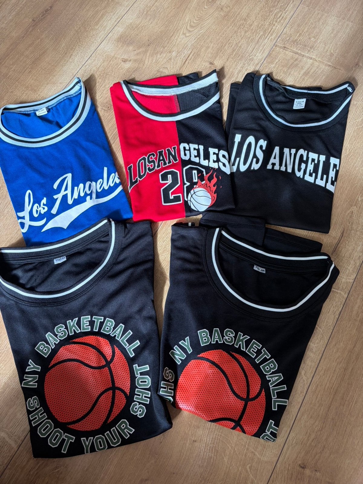 Basketbal hemdjes 5x maat 158/164, Ophalen of Verzenden, Zo goed als nieuw, Kleding