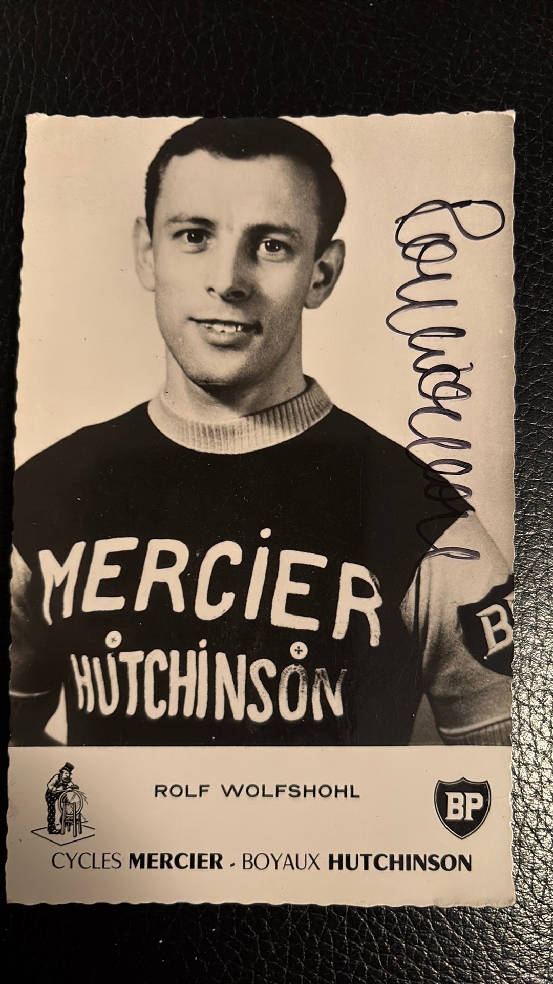 Wielrennen ROLF WOLFSHOHL (1938-2024) ECHTE handtekening, Verzamelen, Ophalen of Verzenden, Gebruikt, Overige sporten, Spelerskaart