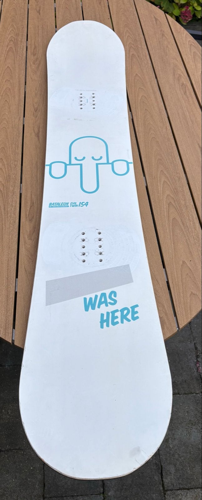 Bataleon Snowboard 154 cm - Wit/Blauw, Ophalen, Gebruikt, Board