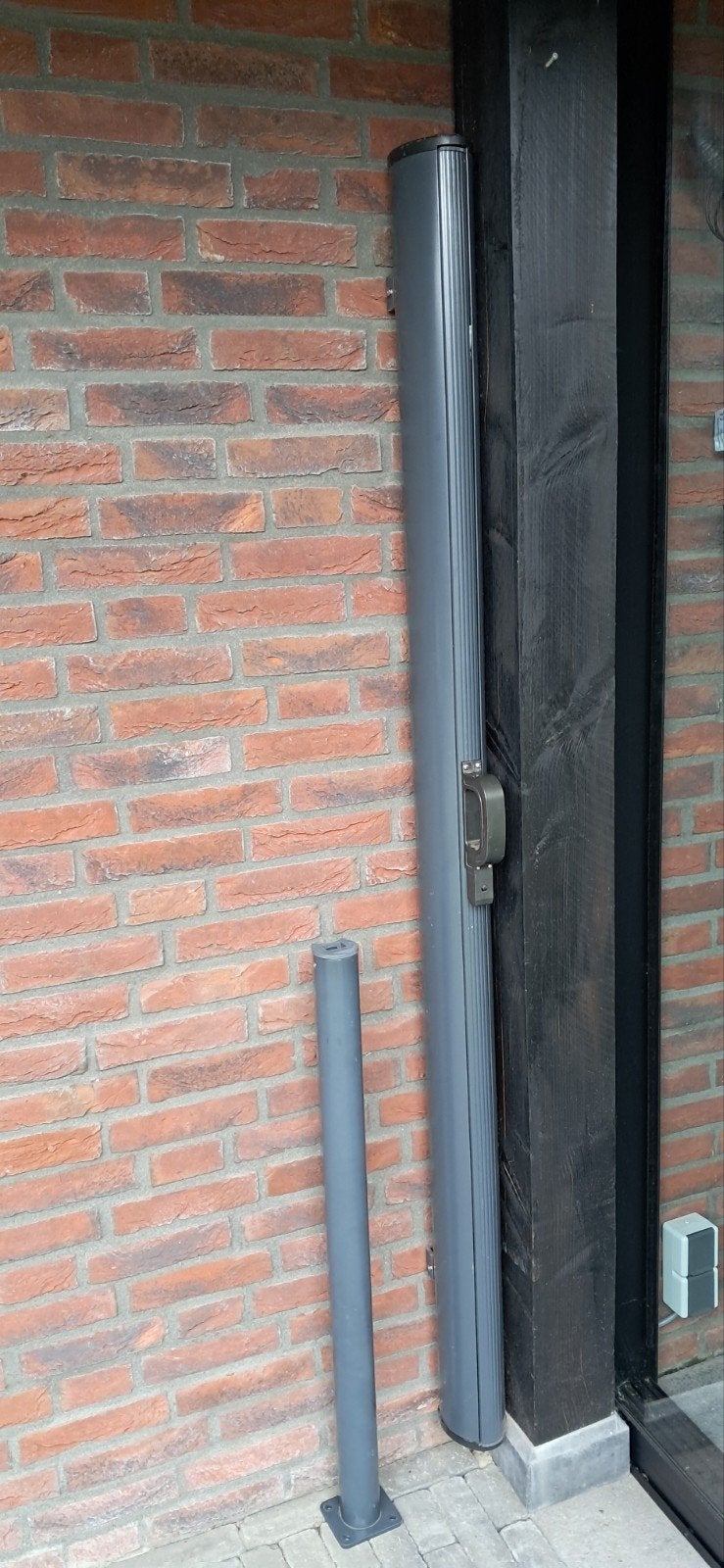 Windscherm uittrekbaar, Aluminium, Ophalen of Verzenden, Zo goed als nieuw, 200 cm of meer