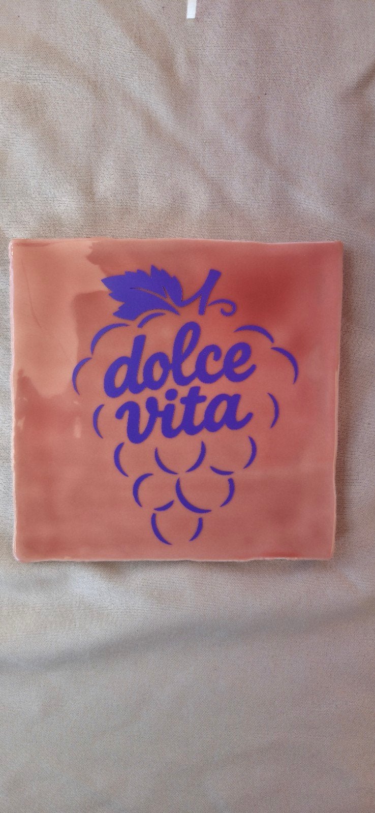 Tegel met tekst - Dolce Vita, Ophalen of Verzenden