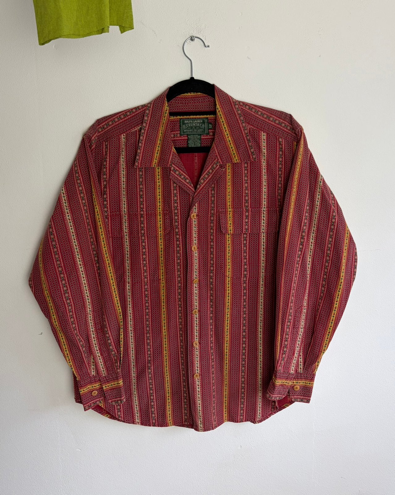 Vintage 80’s Ralph Lauren country blouse, Ophalen of Verzenden, Zo goed als nieuw, Maat 38/40 (M), Rood
