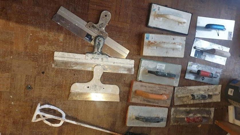 Stucadoor materialen, Ophalen, Gebruikt