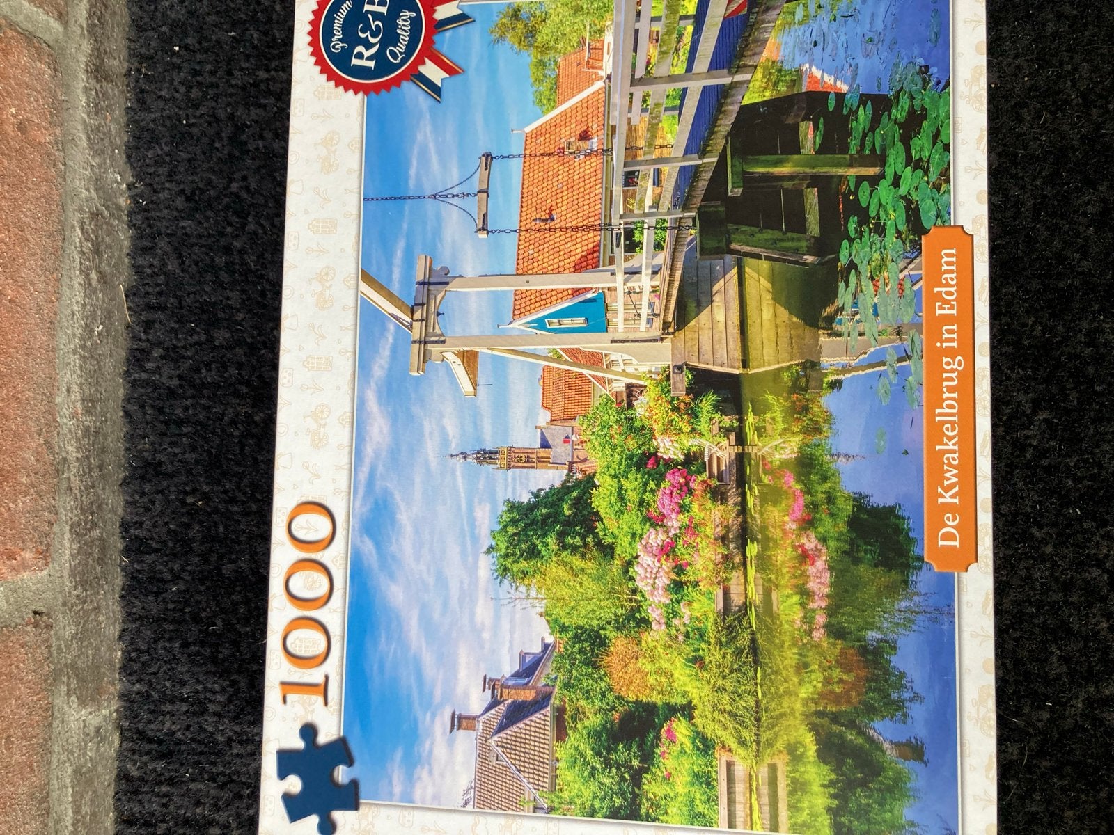 Legpuzzel De Kwakelbrug in Edam 1000 stukjes RUILEN, Ophalen, 500 t/m 1500 stukjes, Zo goed als nieuw, Legpuzzel