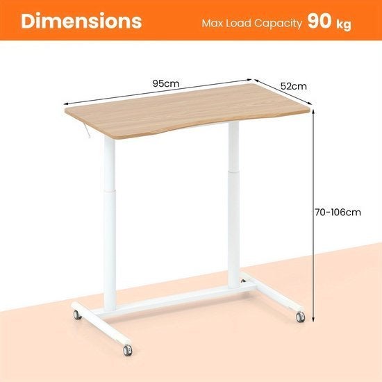 Zit Sta Bureau – Mobiel Werkplek Bureau – Laptoptafel, Corvance B.V., Verzenden, Nieuw, Corvancebol@gmail.com