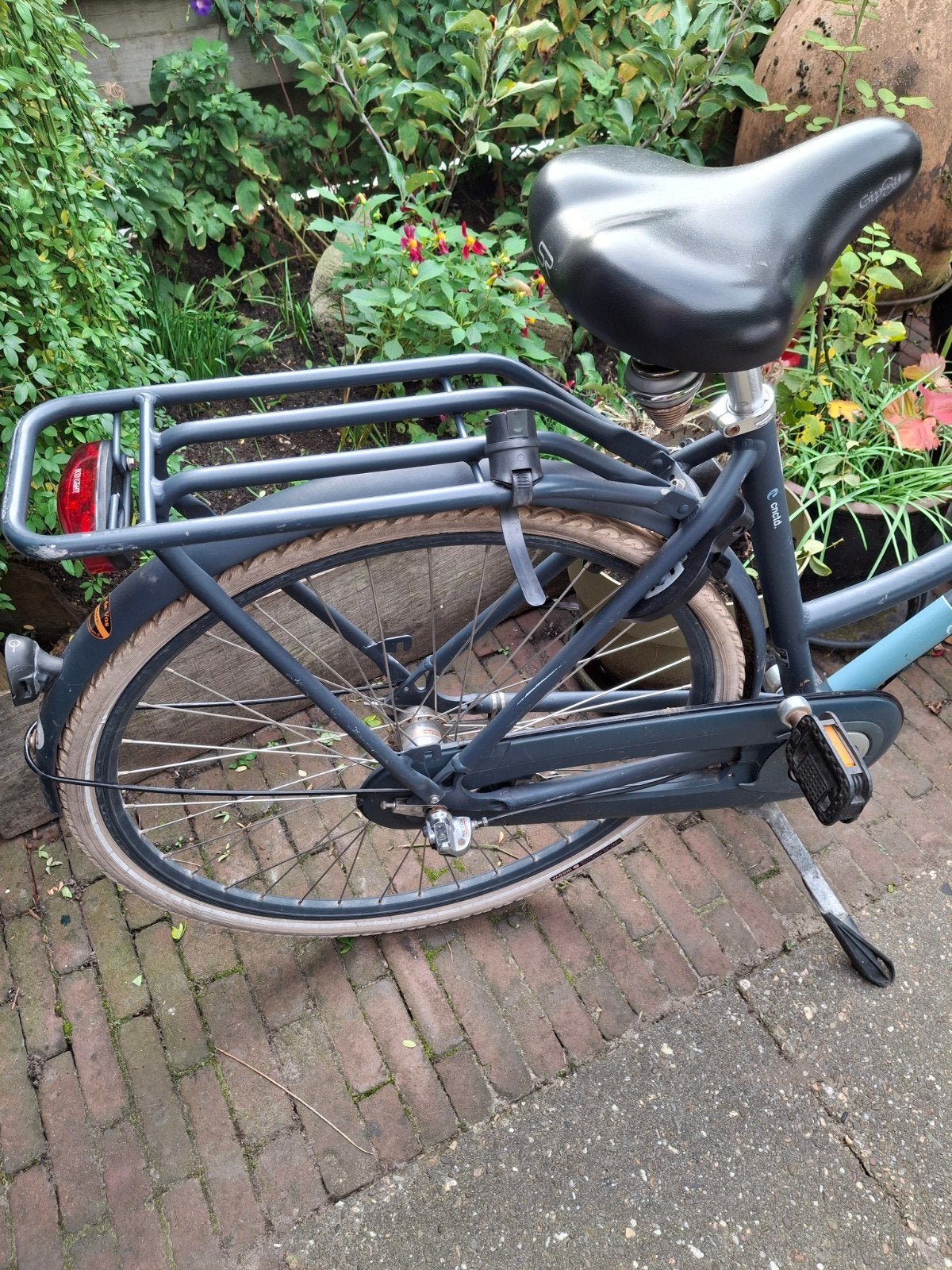 Foto 3 van omafiets met krat
