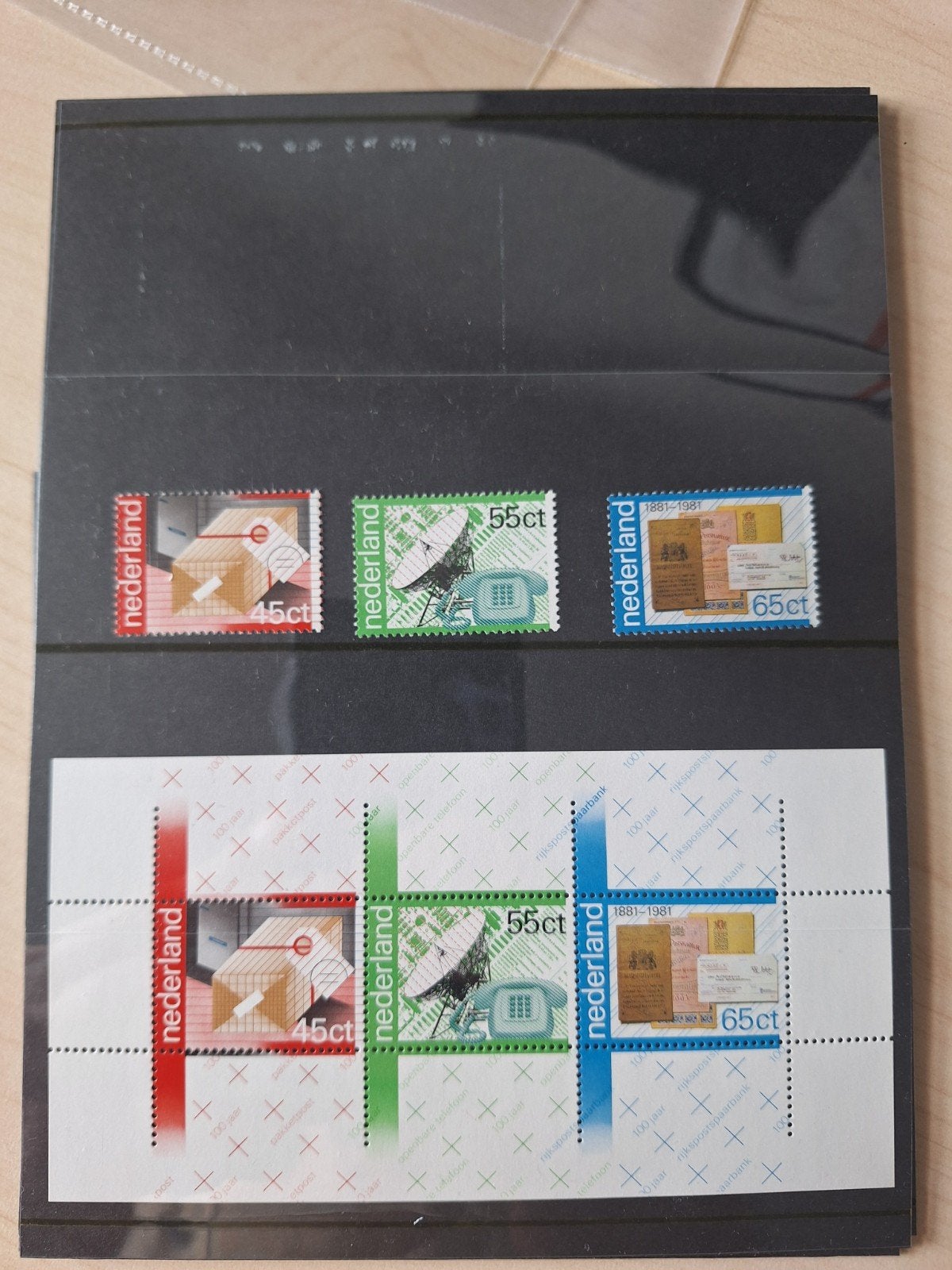 Nederlandse postzegels - 100 jaar PTT diensten - 1981, Postzegels en Munten, Postzegels | Nederland, Ophalen of Verzenden, Na 1940