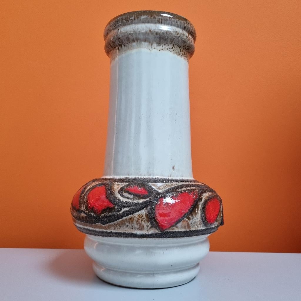 retro vintage keramiek vaas Strehla Germany GDR 70s, Huis en Inrichting, Aardewerk of Porselein, Ophalen of Verzenden, Zo goed als nieuw