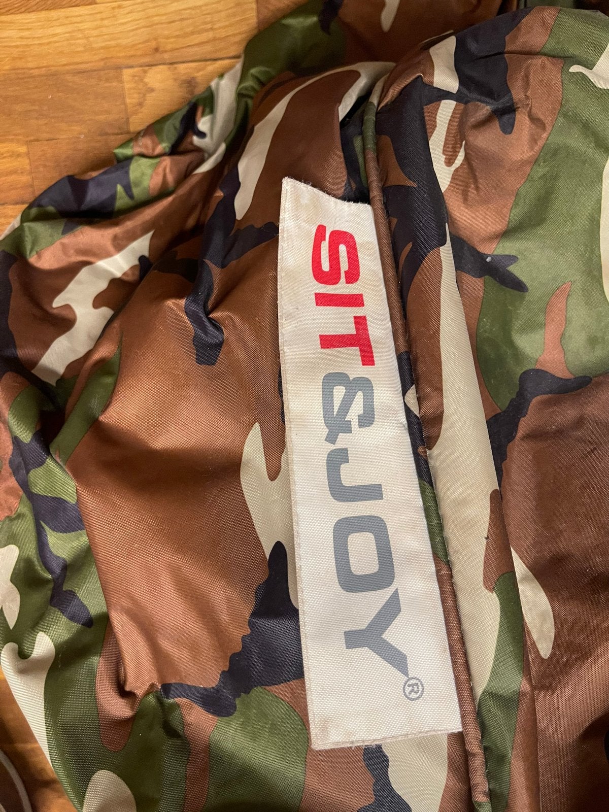 Grote camouflage zitzak - Sit & Joy, Ophalen, Gebruikt, Meerkleurig, Zitzak