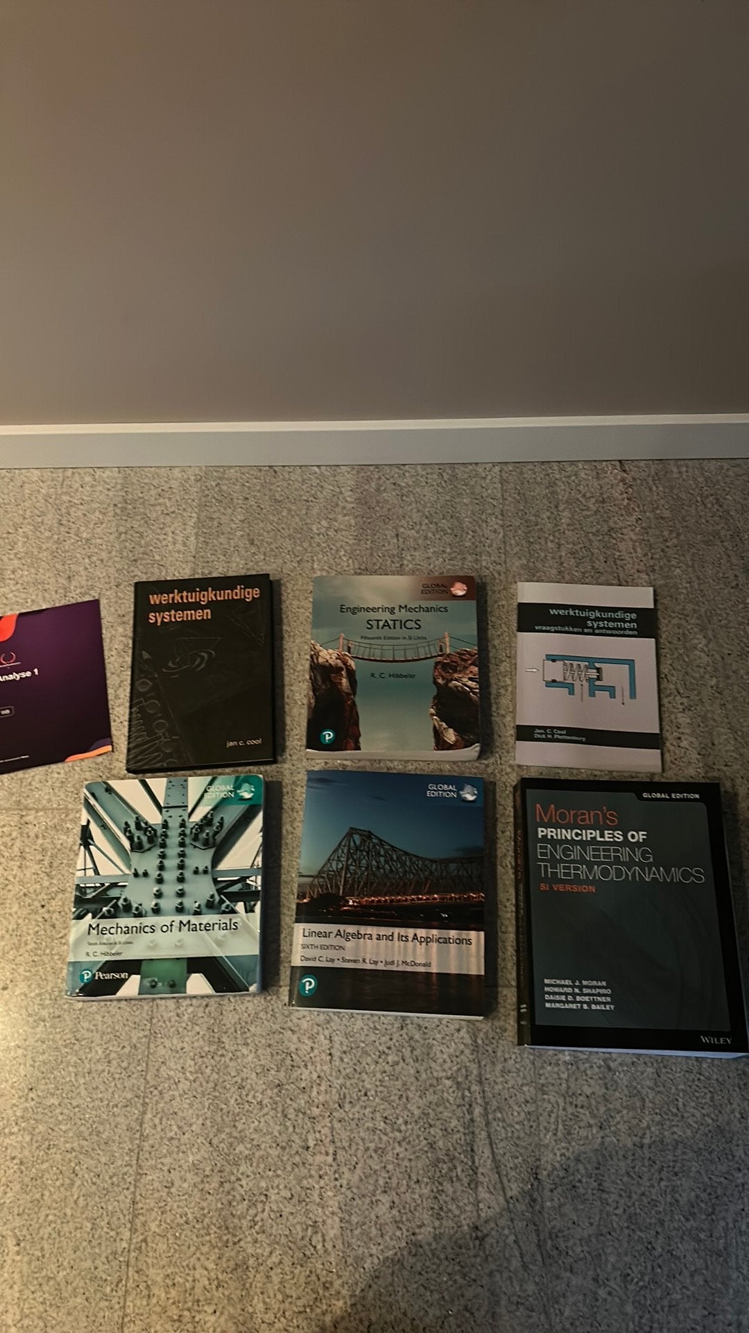 Bundel schoolboeken werktuigbouwkunde TU delft jaar 1, Ophalen of Verzenden, Zo goed als nieuw, Overige niveaus, Overige vakken