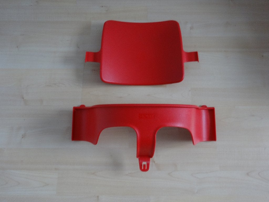Rode babyset Stokke Tripp Trapp, Ophalen of Verzenden, Zo goed als nieuw, Meegroeistoel, Gordel(s)