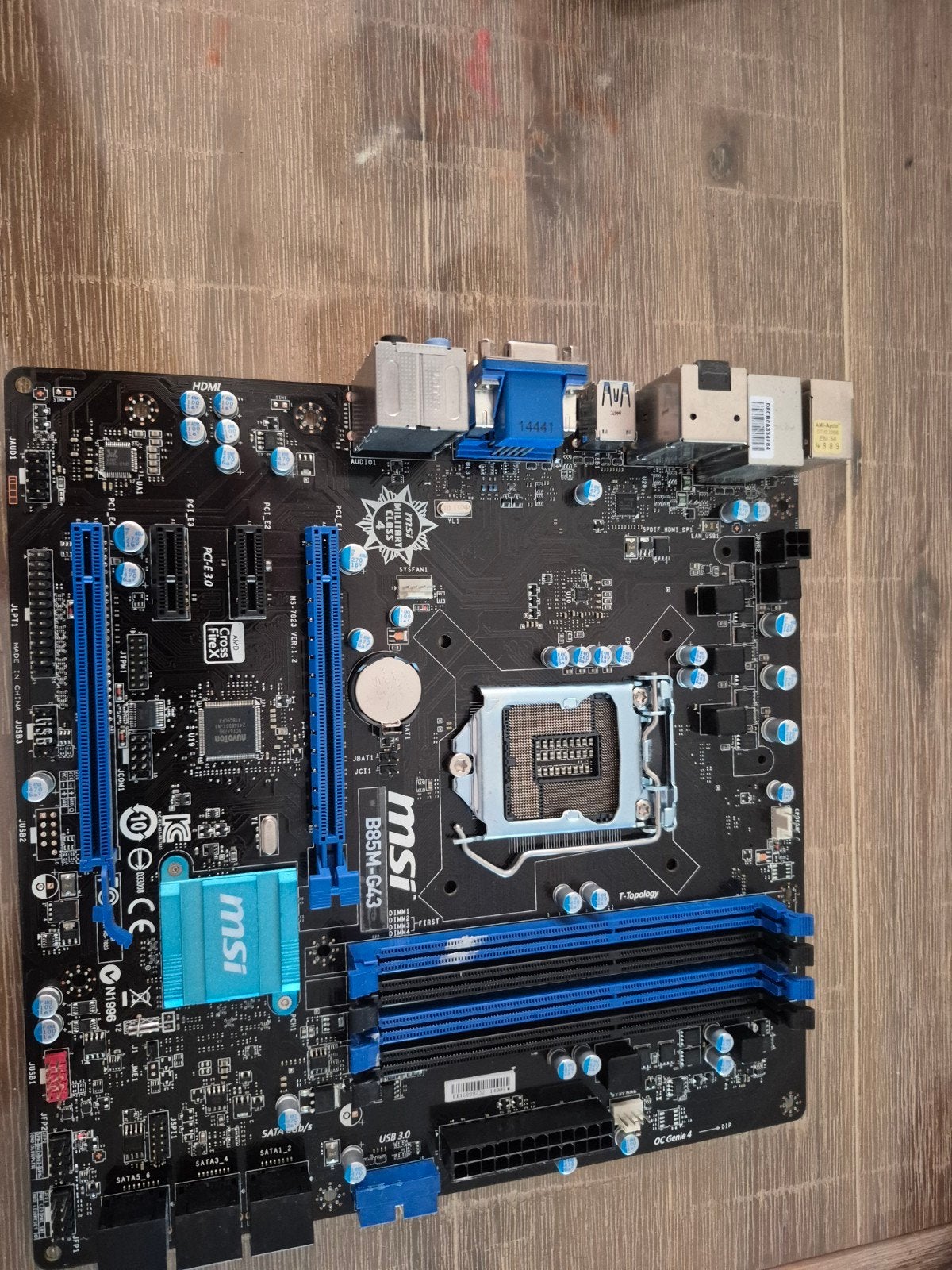 MSI B85M-G43 Moederbord - Gebruikt, Gebruikt, DDR3, Ophalen of Verzenden, Micro-ATX