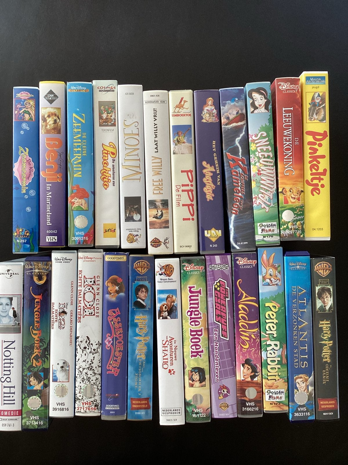 Grote collectie Disney VHS-banden, Cd's en Dvd's, Gebruikt, Animatie, Verzamelbox, Alle leeftijden