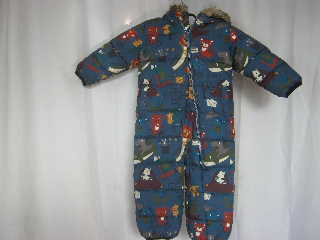  blauw  gewatteerd skipak  Next  mt 92, Jongen of Meisje, Ophalen of Verzenden, Next, Overige typen