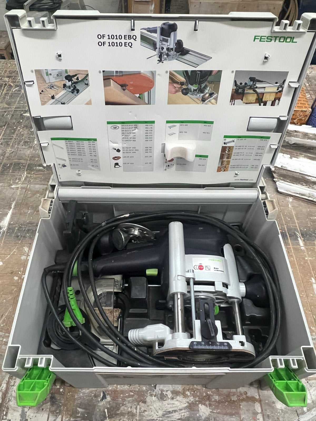 Festool Bovenfrees OF 1010 EBQ-Plus in Systainer, Doe-het-zelf en Verbouw, Gereedschap | Freesmachines, Ophalen, Zo goed als nieuw