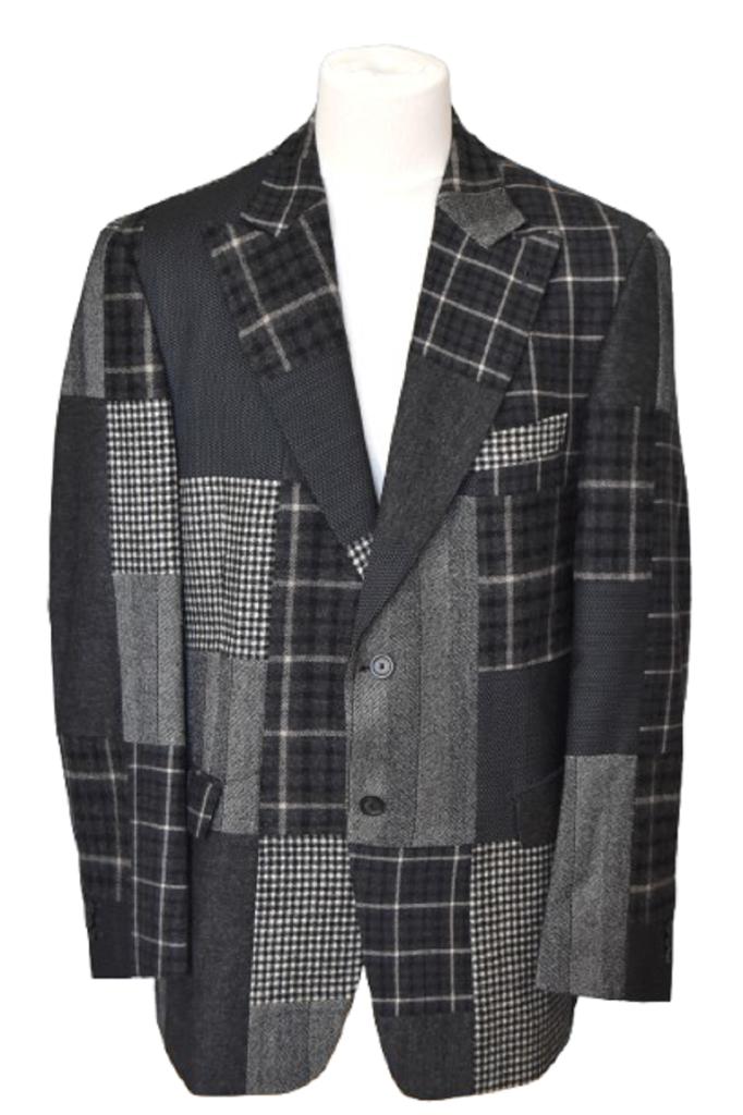 Nieuw Soci3ty patchwork colbert, jasje, Mt. 52 / L, Kleding | Heren, Maat 52/54 (L), Verzenden, Nieuw, Grijs