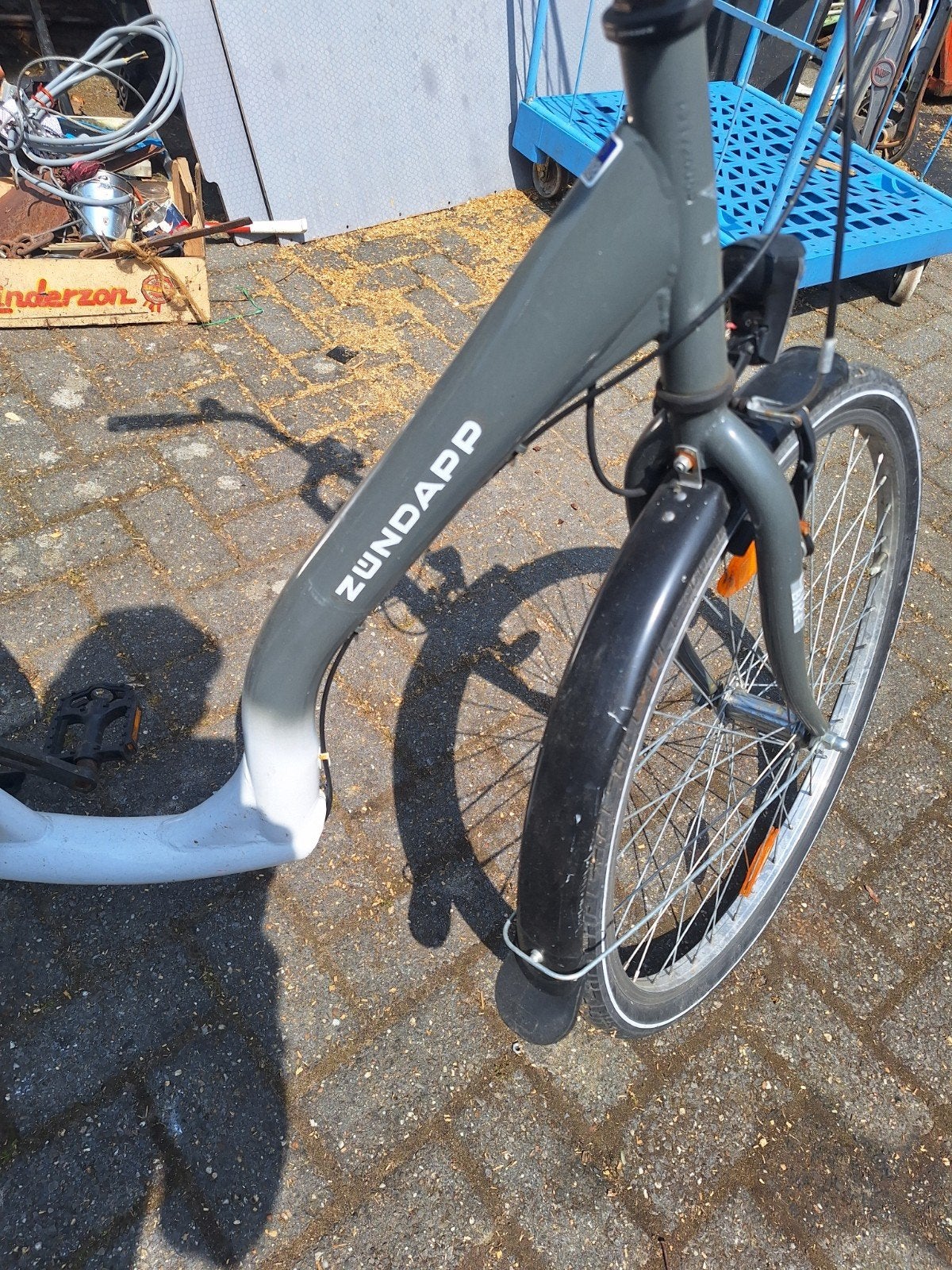 Zundapp fiets met lage instap en bagagedrager, Overige merken, Velgrem, Ophalen of Verzenden, 50 tot 53 cm