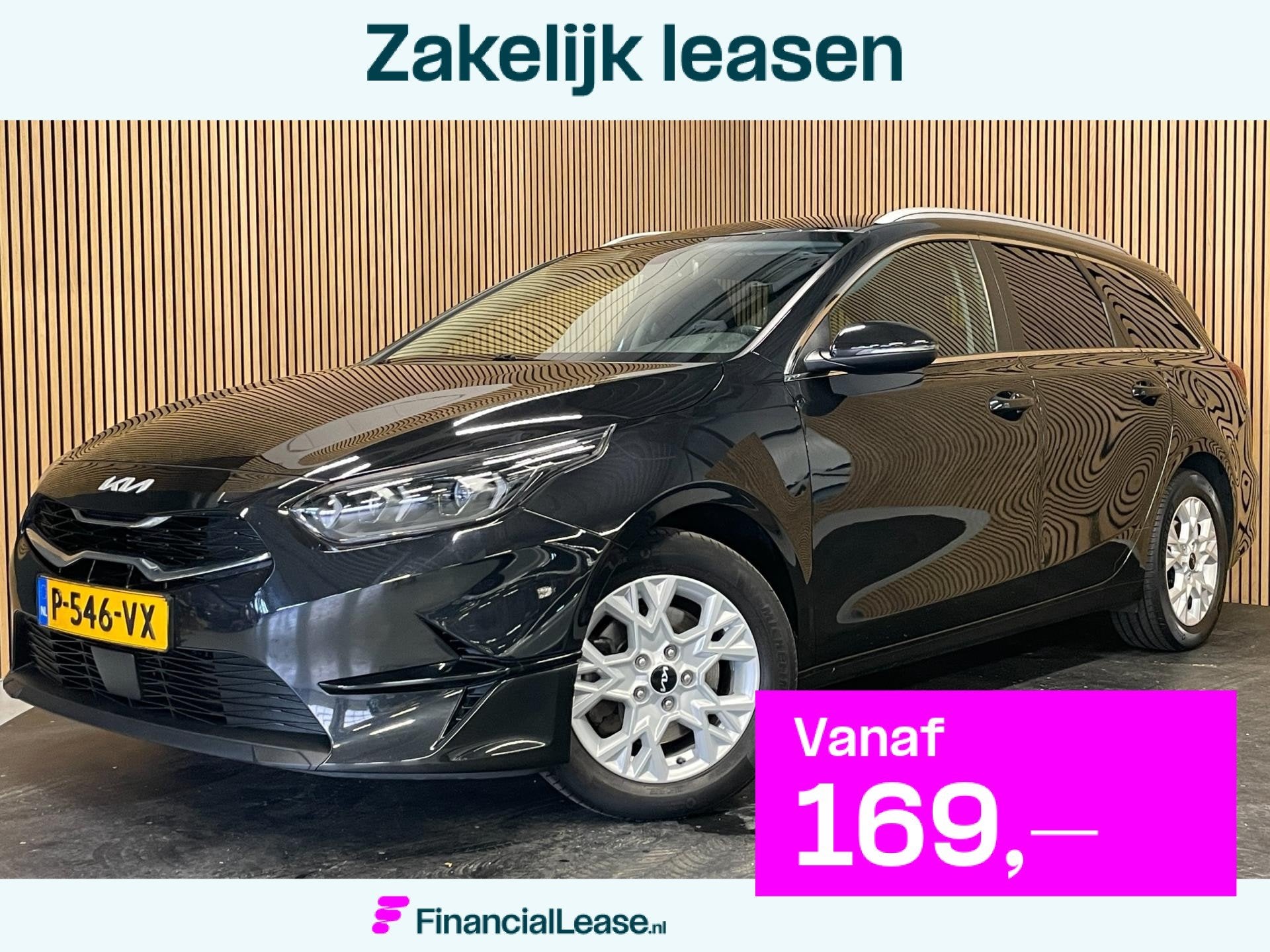 Kia Ceed Sportswagon 1.0 T-GDi DynamicPlusLine|LEDER|CARPLAY, Voorwielaandrijving, Gebruikt, Leder en Stof, Zwart