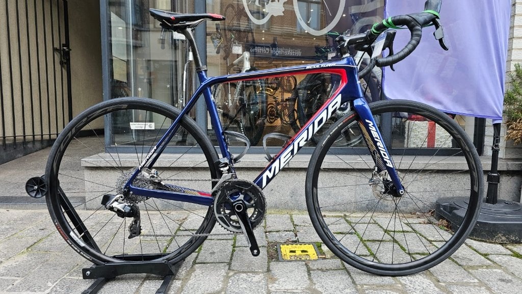racefiets merida scultura disc sram red etap axs, Ophalen, Zo goed als nieuw