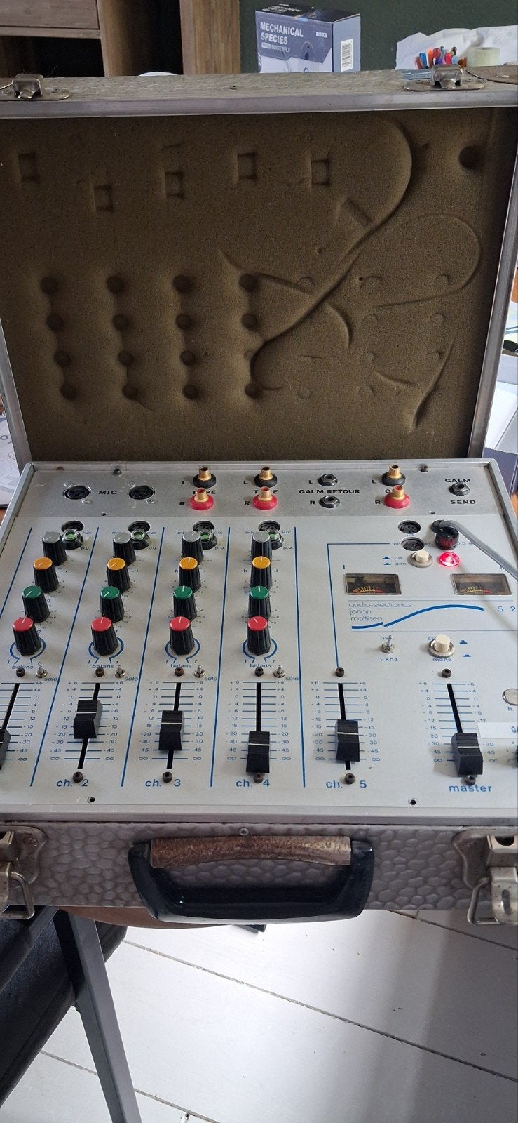 Vintage Audio-Electronics Johan Mattijsen Mengpaneel, Ophalen of Verzenden, Gebruikt, 5 tot 10 kanalen, Microfooningang